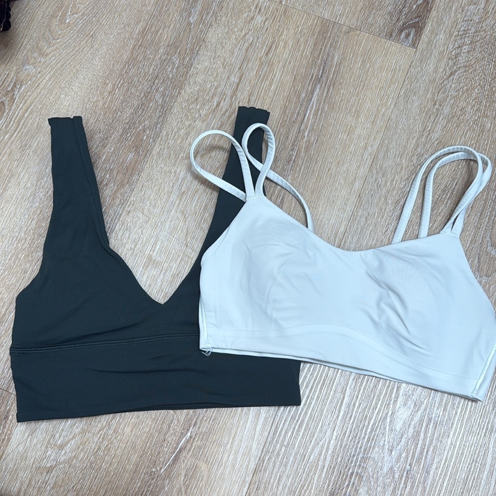 (2) Lululemon sports bras Sz 2